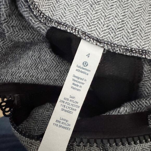LULULEMON Define Jacket Heathered Herringbone Black White 4 - Picture 10 of 13